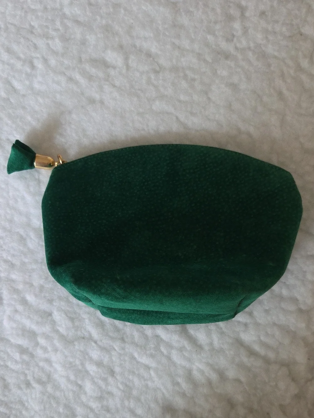 Linea Duart Vintage Classic Made In Italy Green Suede Pouch